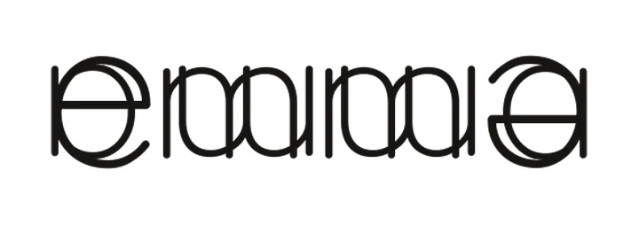 Rotational ambigram of the word emma, Rounded style