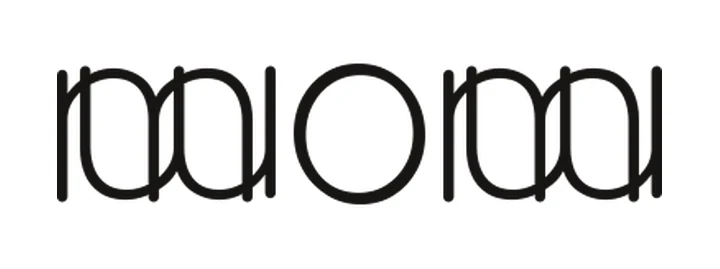 Rotational ambigram of the word mom, Rounded style